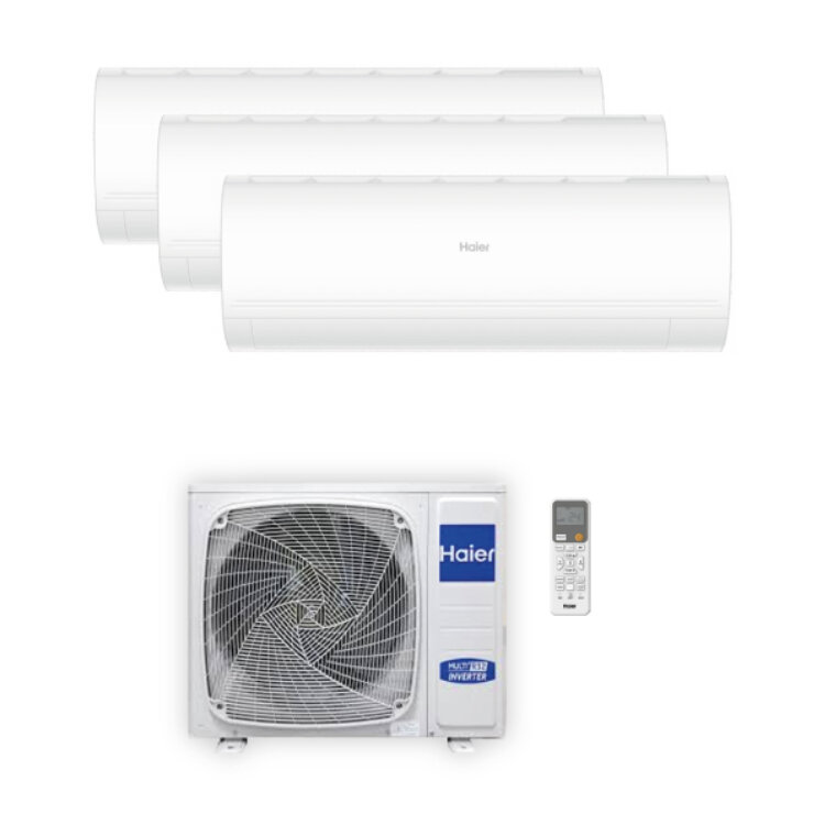 Ar Condicionado Haier Tide Premium 3X999 (A+, Wi-Fi, 18 + 18 + 18M2)