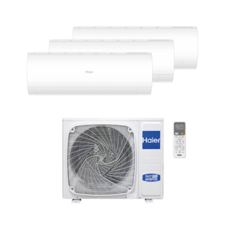 Ar Condicionado Haier Pearl Premium 3X9918 (9000 + 9000 + 18000 BTU/h BTU, 18 + 18 + 36 m² m²)