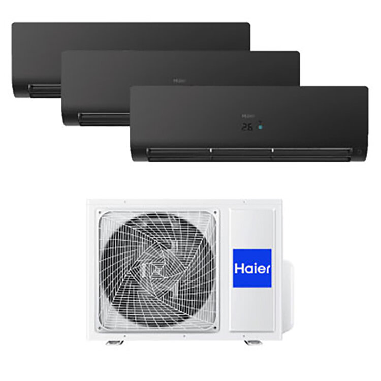 Ar Condicionado Haier Flexis 3X9912 Pr (9000 + 9000 + 12000 BTU, Wi-Fi, 18 + 18 + 24 m²)