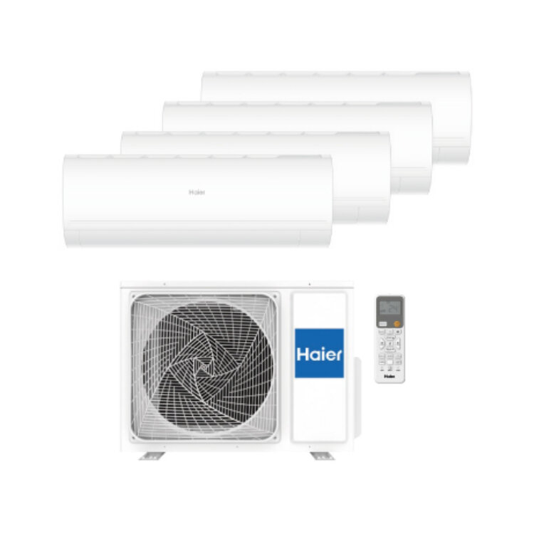 Ar Condicionado Haier Tide Premium 4X99918 (9000 + 9000 + 9000 + 18000 BTU/h BTU, 18 + 18 + 18 + 36 m² m²)