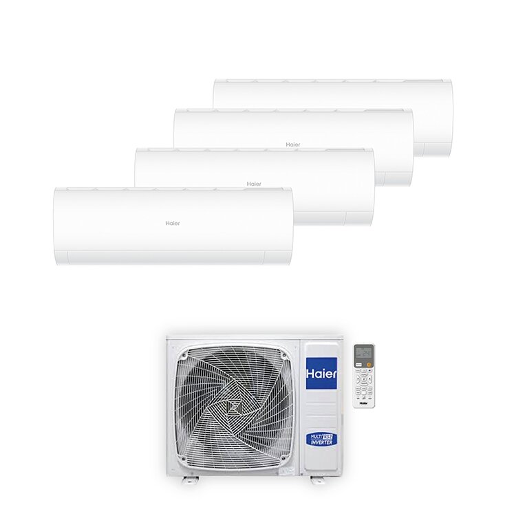 Ar Condicionado Haier Pearl Premium 4X99918 (9000 + 9000 + 9000 + 18000 BTU/h BTU, 18 + 18 + 18 + 36 m² m²)
